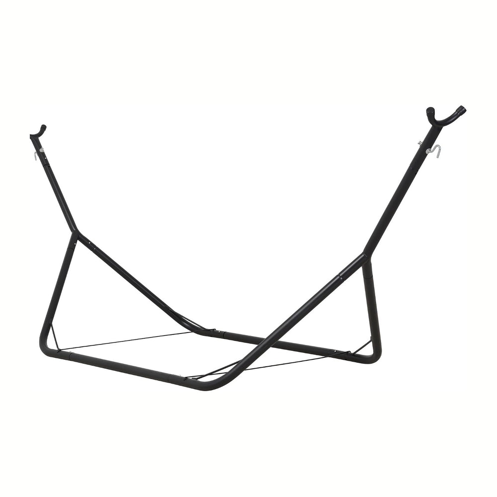 ANOW Portable Space Saving Heavy-Duty Steel Stand for 10FT Hammock, Black