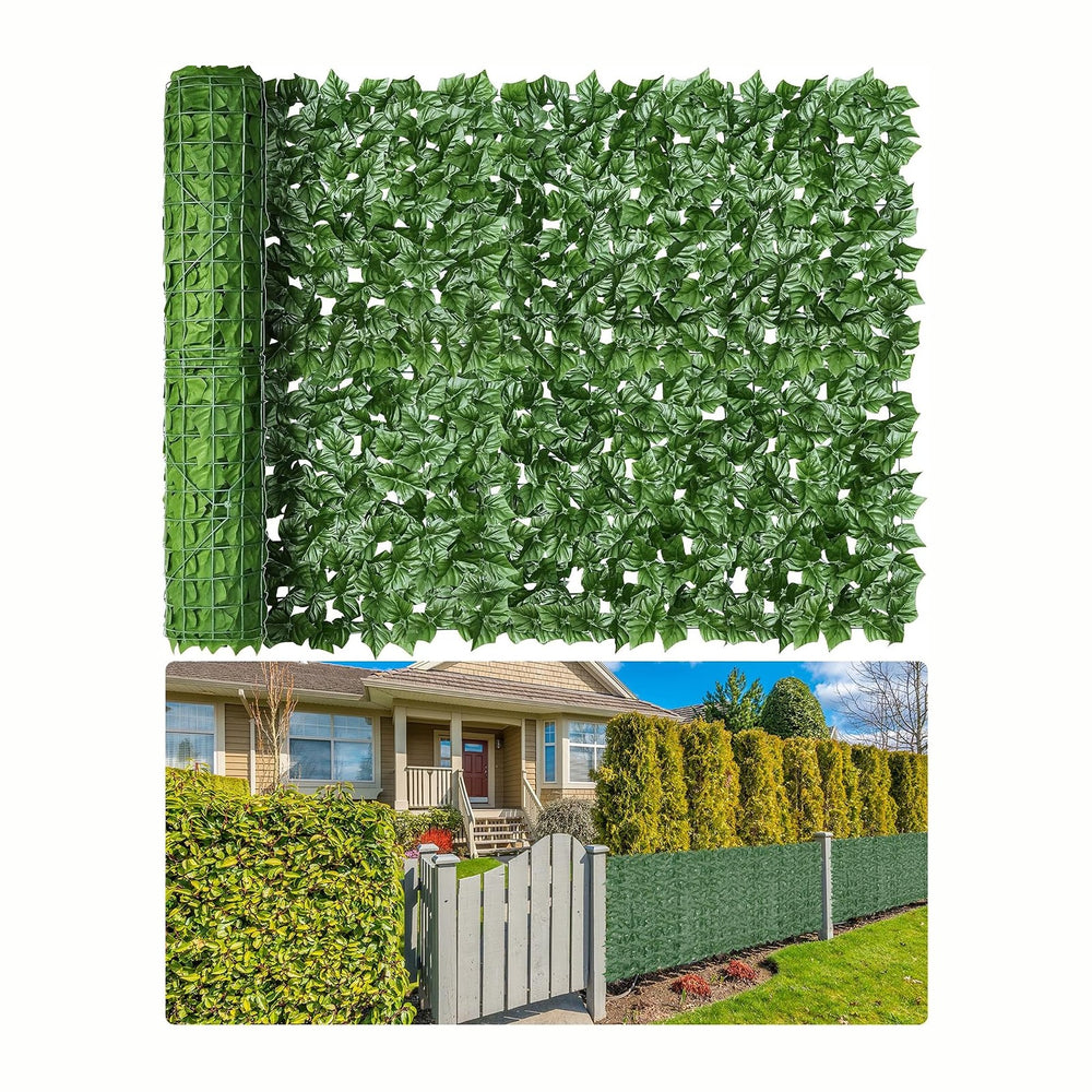 Artificial Ivy Privacy Fence Screen, 40x160in(43 Sqft) Anti-Ultraviolet Artif...