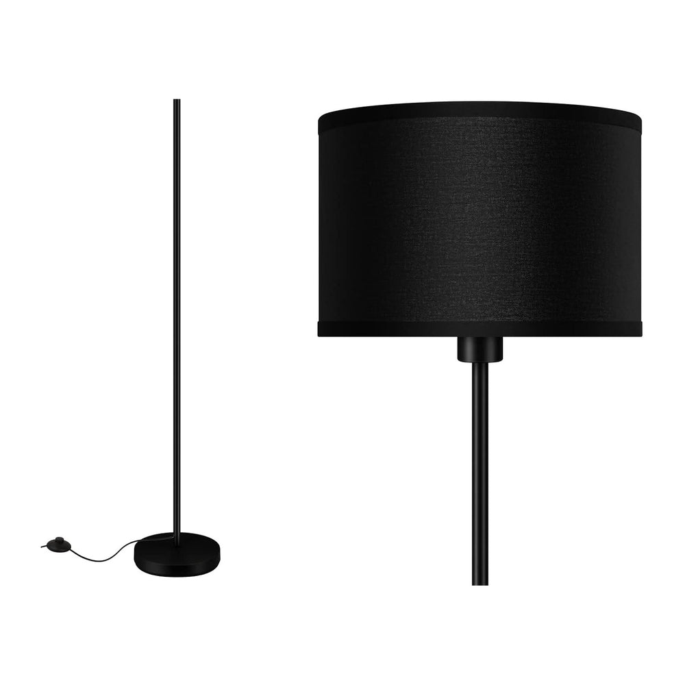 AUQUEE Floor Lamps for Living Room, Modern Standing Lamp, Black Lamp Shades, ...