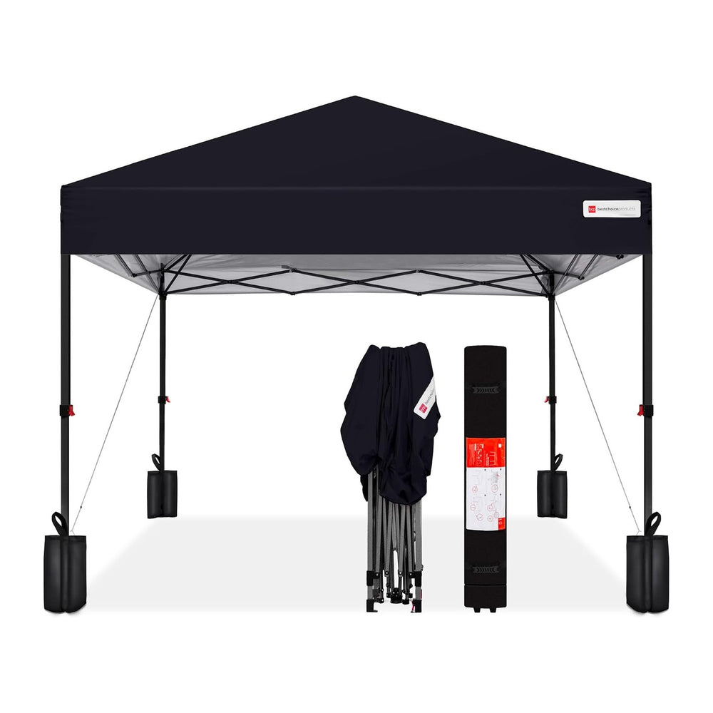 Best Choice Products 10x10ft Pop Up Canopy Tent, Outdoor Shade, 1 Person 1 Mi...