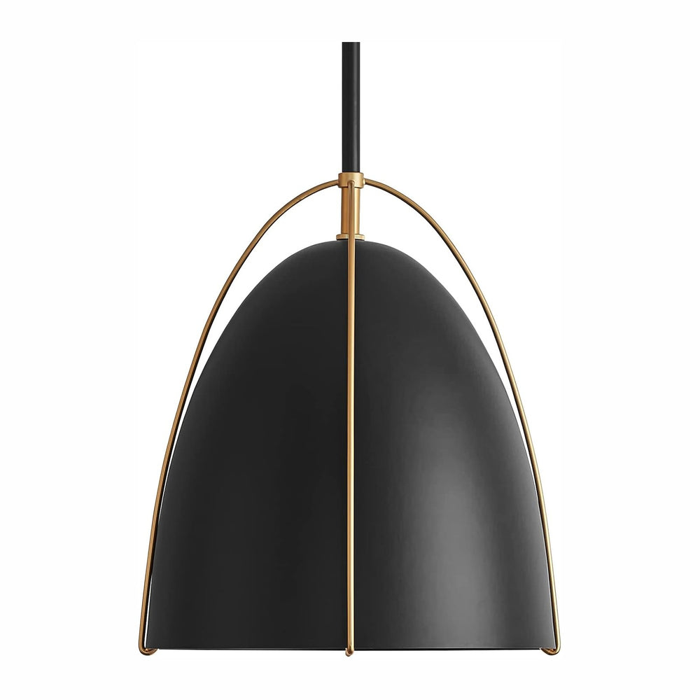 Black Dome Pendant Light 10in Kitchen Island Pendant Lighting Modern Black &a...