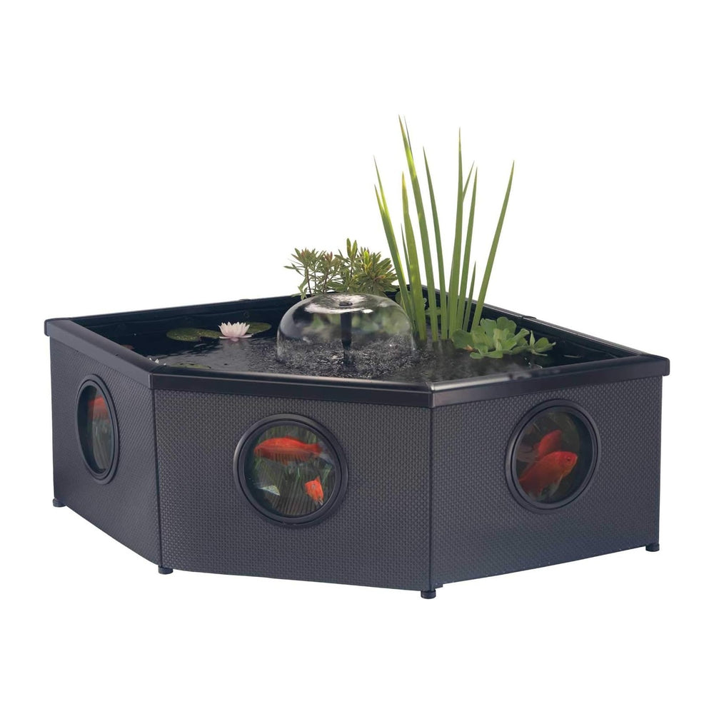 Blagdon Affinity Grand Corner Living Water Feature Patio Pool Pond, with Inpo...