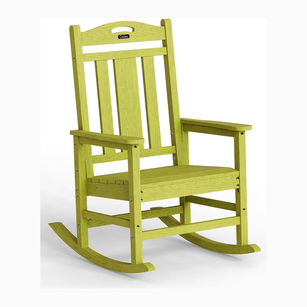 Ciokea Oversized Outdoor Rocking Chair, 380lbs Heavy-Duty Large Patio Rocker,...