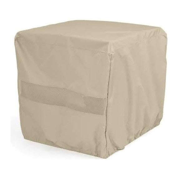 Covermates Square Firepit Cover - Water-Resistant Polyester - Mesh Ventilatio...