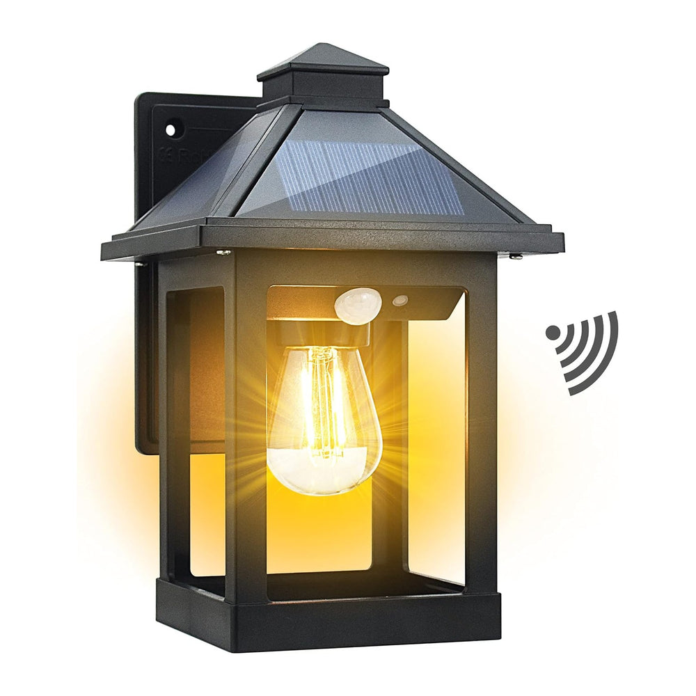 CYHKEE Solar Wall Lanterns Outdoor with 3 Modes, Dusk to Dawn Motion Sensor
