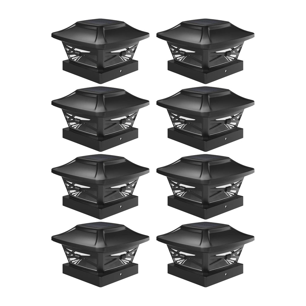 Davinci Lighting Renaissance Solar Outdoor Post Cap Lights - Includes Bases f...