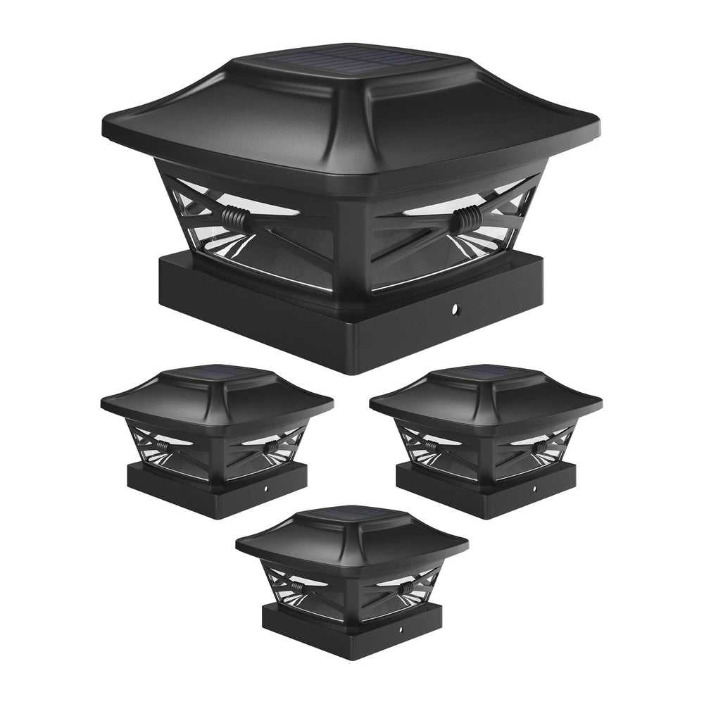 Davinci Renaissance Solar Outdoor Post Cap Lights, 4x4 5x5 6x6, Bright, 4PK