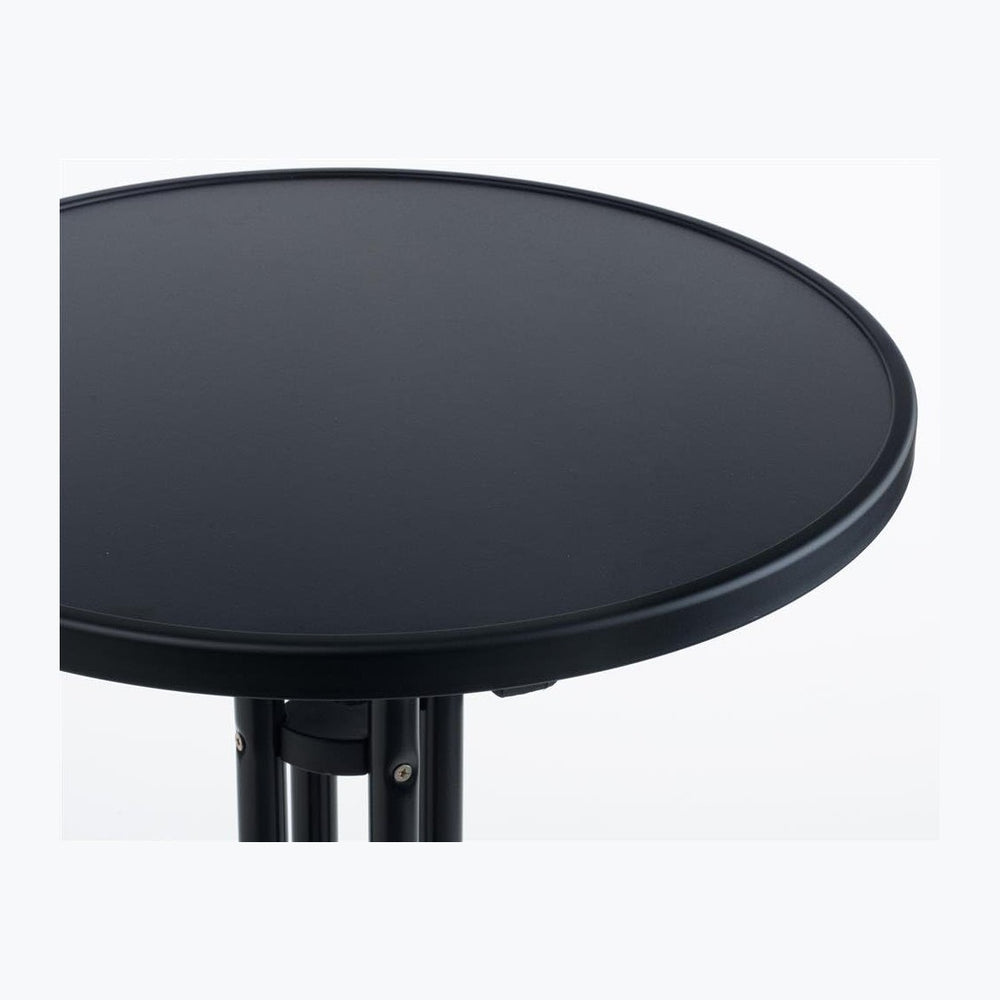 Displays2go Round Black Highboy Cocktail Pub Table, 31.5 Inch