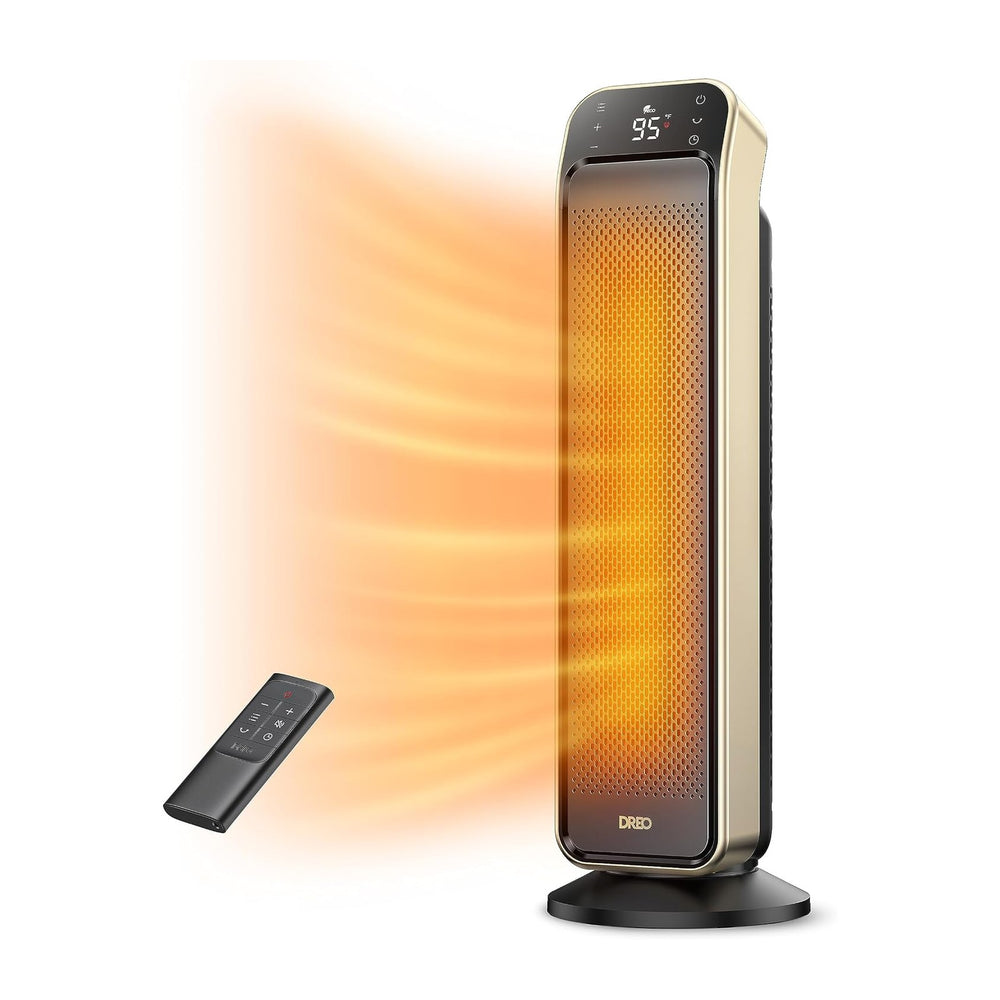 DREO 25 Inch Electric Space Heater for Indoor Use, Large Room, Thermostat