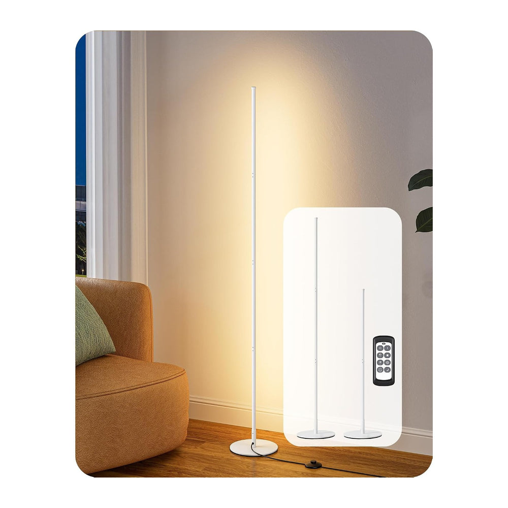EDISHINE 59.8" Corner Lamp with Remote & 3 Height Settings, Dimmable...