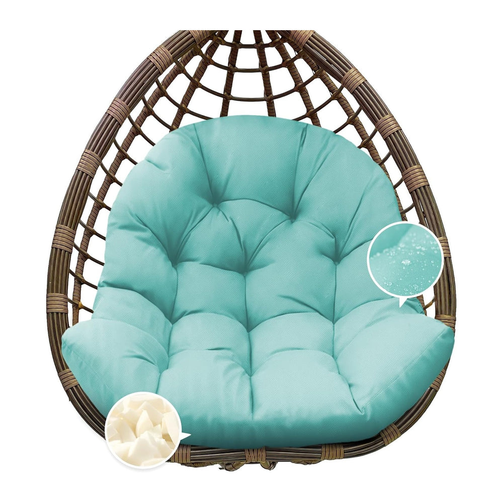 Egg Chair Cushion Replacement, Waterproof Outdoor Hanging Egg Chair Cushion H...