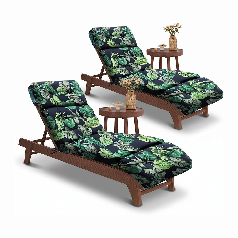 EverPine 2 Pack Chaise Lounge Chair Cushion 74.4 x 22.8 x 4.7 Inche, Patio Lo...