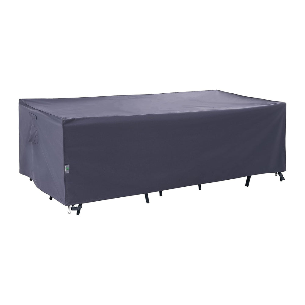 F&J Outdoors Large Patio Furniture Covers, Grey, 126"W x 83"D x...