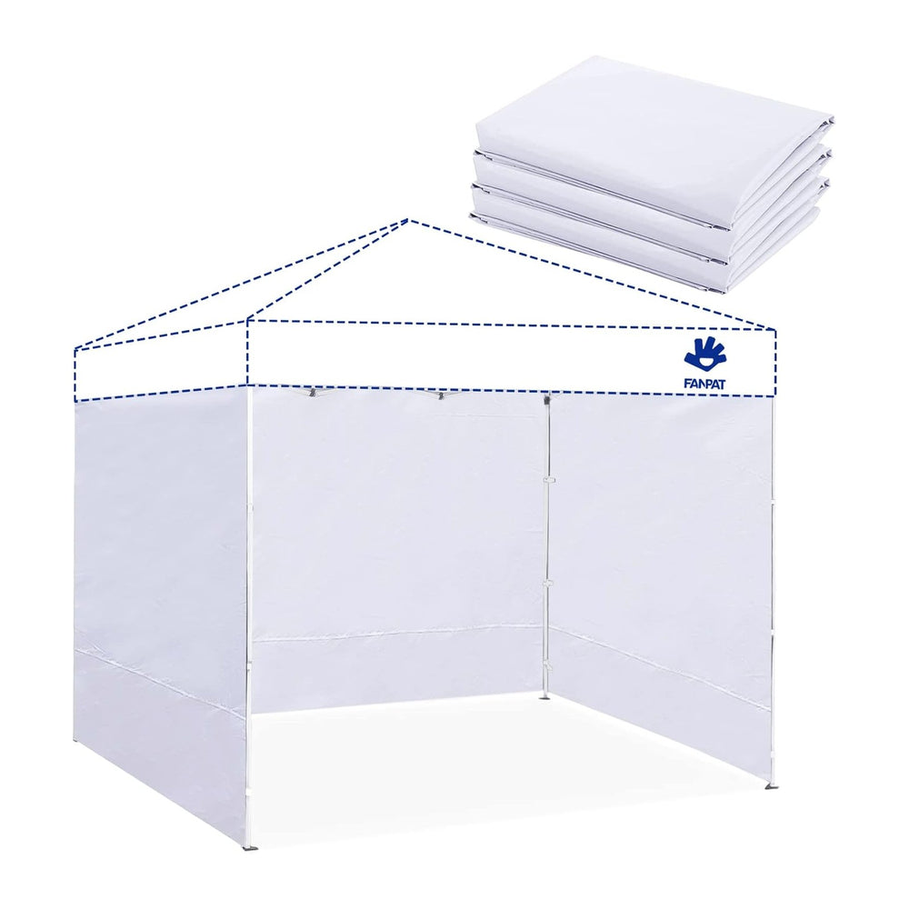 FANPAT 10x10 Canopy Sidewalls for Canopy Frame, White (3Pcs Sidewalls Only)