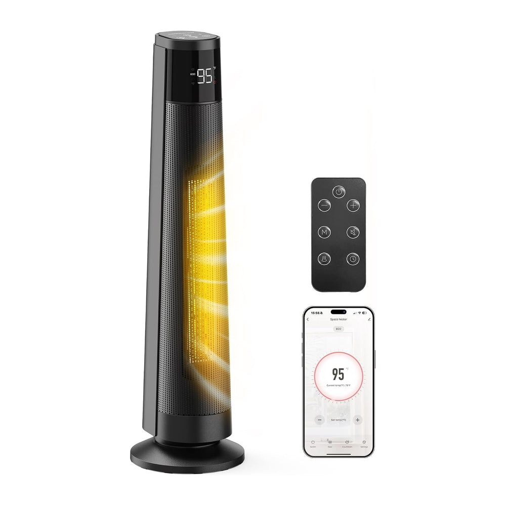 FLANUR 1500W Space Heaters for Indoor Use Large Room, WIFI Electric Heater wi...