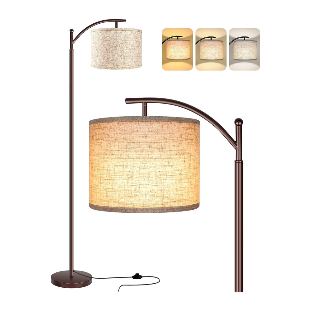 Floor Lamp for Living Room, LED Standing Lamp Tall Industrial Floor Lamp Read...