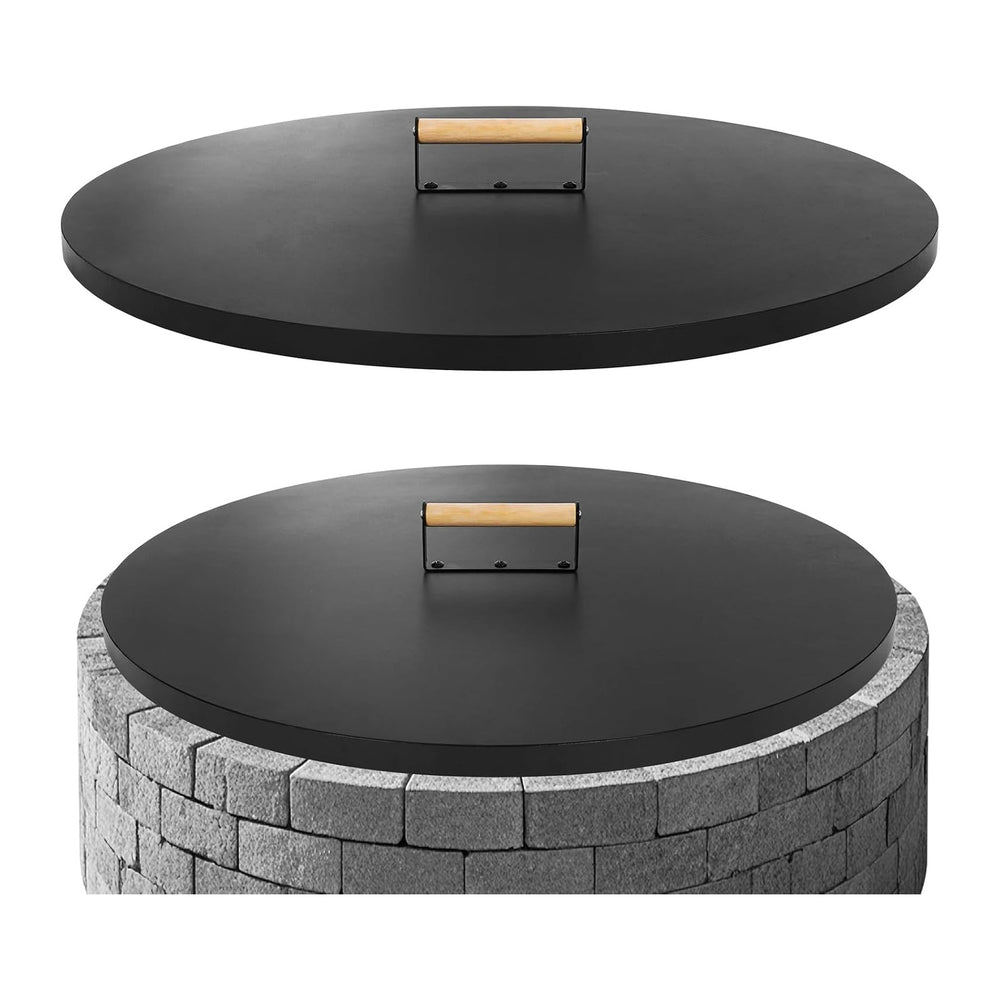 G GOOD GAIN Firepit Lid Round 30 Inch,Rust Resistant Fire Pit Lid Cover