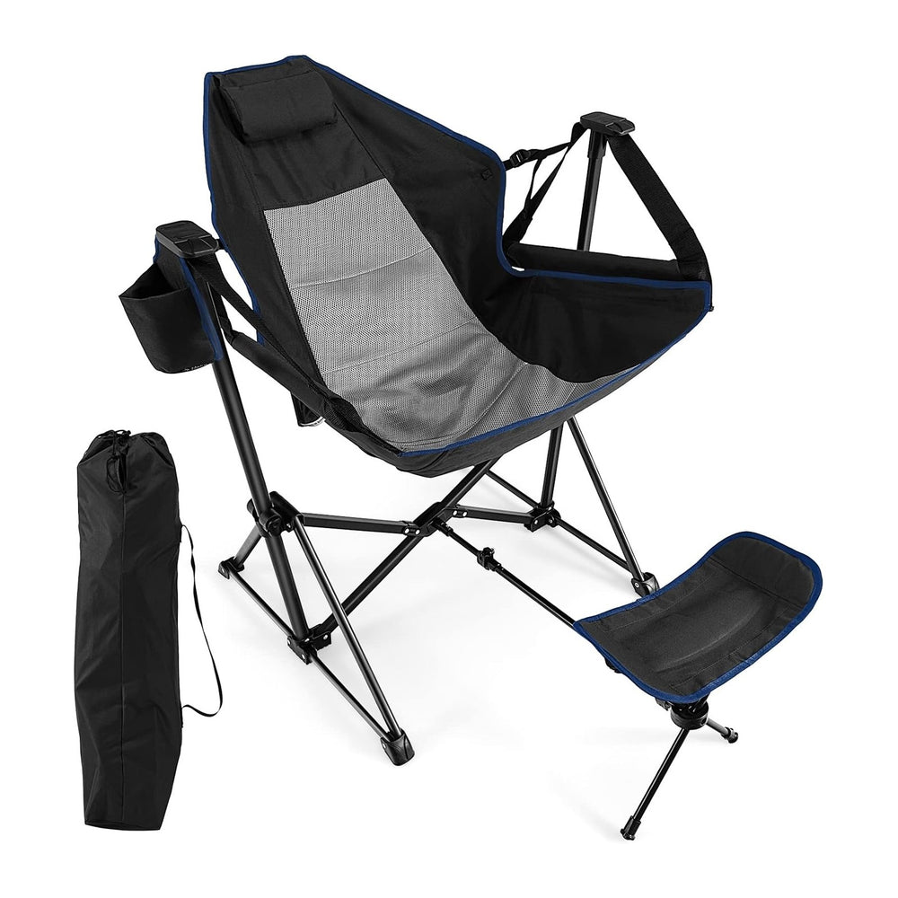 Giantex Outdoor Hammock Camping Chair - Rocking Chair with Removable Footrest...