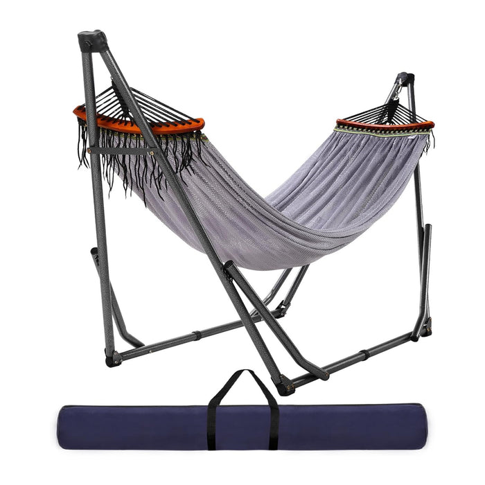 Goutime Collapsible Hammock Stand with Carry Bag, 550lbs, Portable, Grey