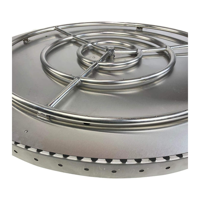 Heavy Duty Stainless Steel Flexible Fire Pit Support Flange Ledge Installation Collar for Gas Burners (4 Pack)