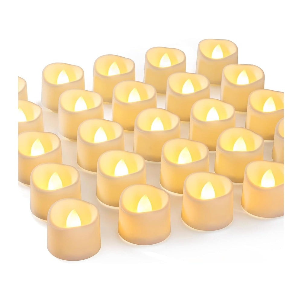 Homemory 72-Pack Novelty Flickering Flameless Tea Light Candles, 200+ Hours