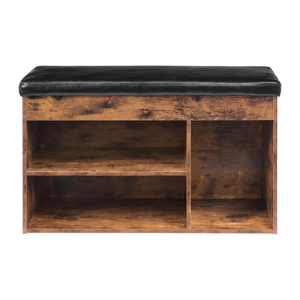 HOOBRO Shoe Storage Bench with Cushion, 32.3'' Entryway Bench with Li...
