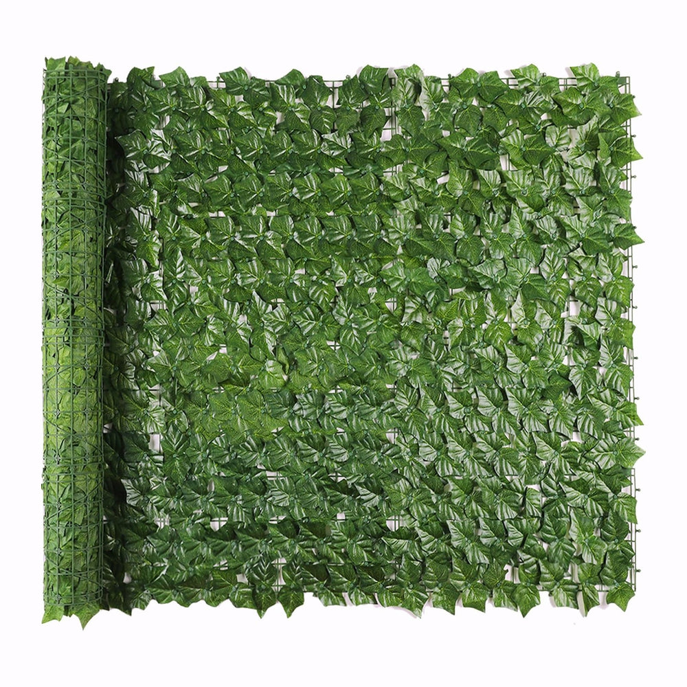 Jinwu Printed Sweet Potato Leaf Privacy Fence Screen – 39.4 x 118 Inch Artifi...