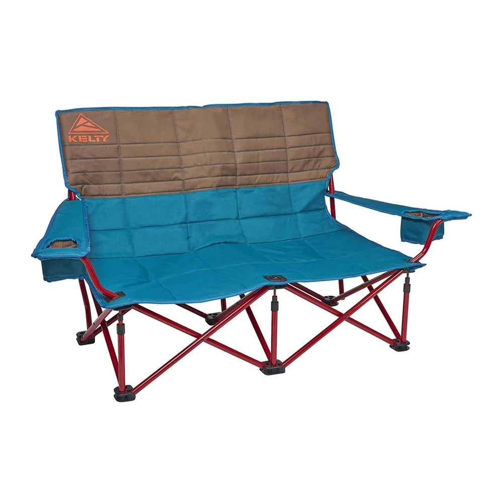 Kelty Low Loveseat 2 Person Folding Camping Chair (Low Height/Deep Lake)