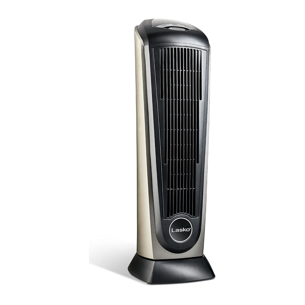 Lasko 1500W Ceramic Tower Space Heater with Remote, Thermostat, Timer & W...