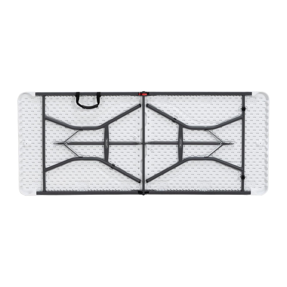 LIFETIME 6-Foot Fold in Half Table, Light Commercial, White Granite