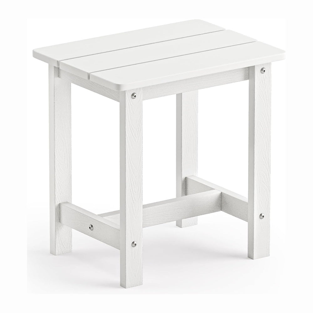 LUE BONA Outdoor Side Table, HDPS Small Outdoor Adirondack Side Tables, Outsi...