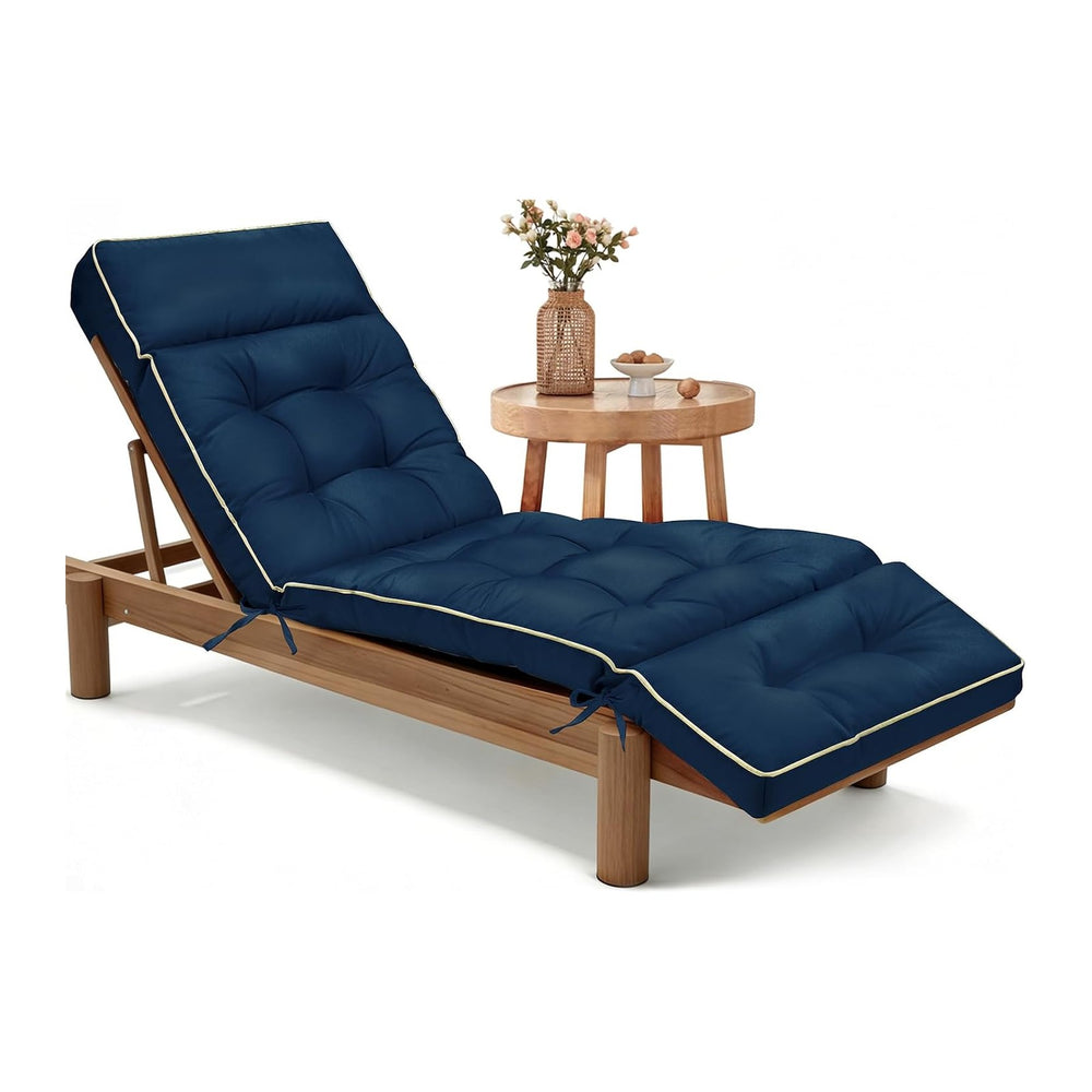 MAGIC ELEPHANT Chaise Lounge Cushion Outdoor, Memory Foam Replacement Patio P...