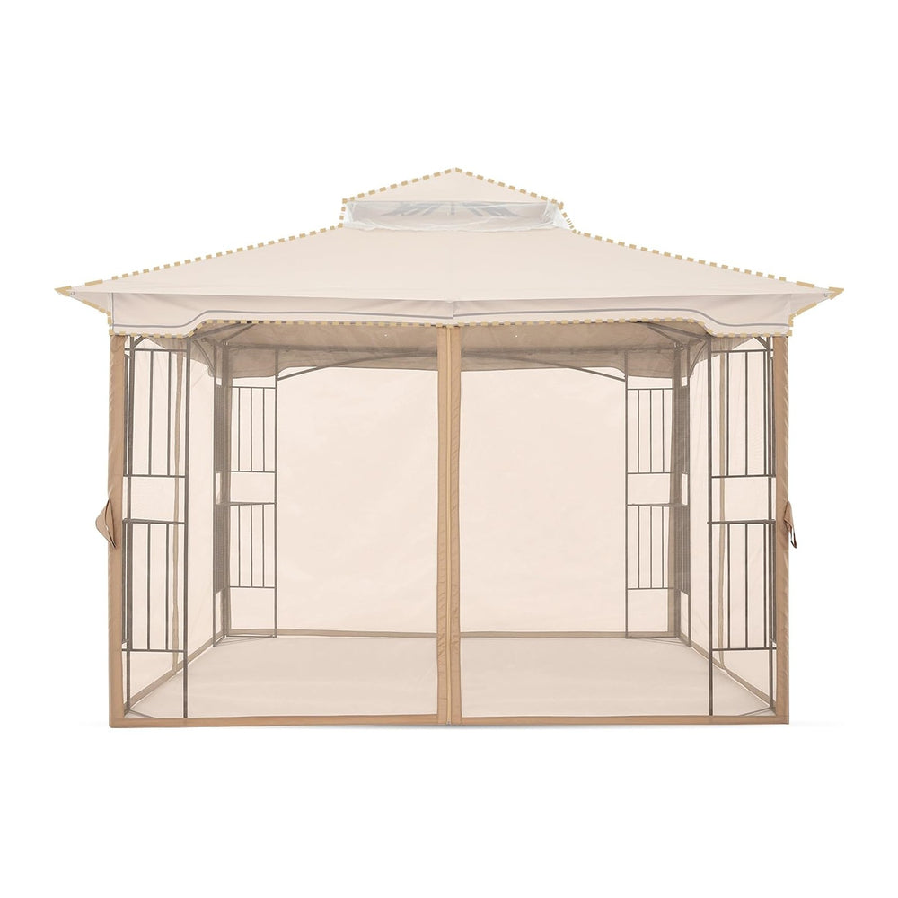 MASTERCANOPY Mosquito Screen Walls for Gazebo, 10x10 ft, Beige
