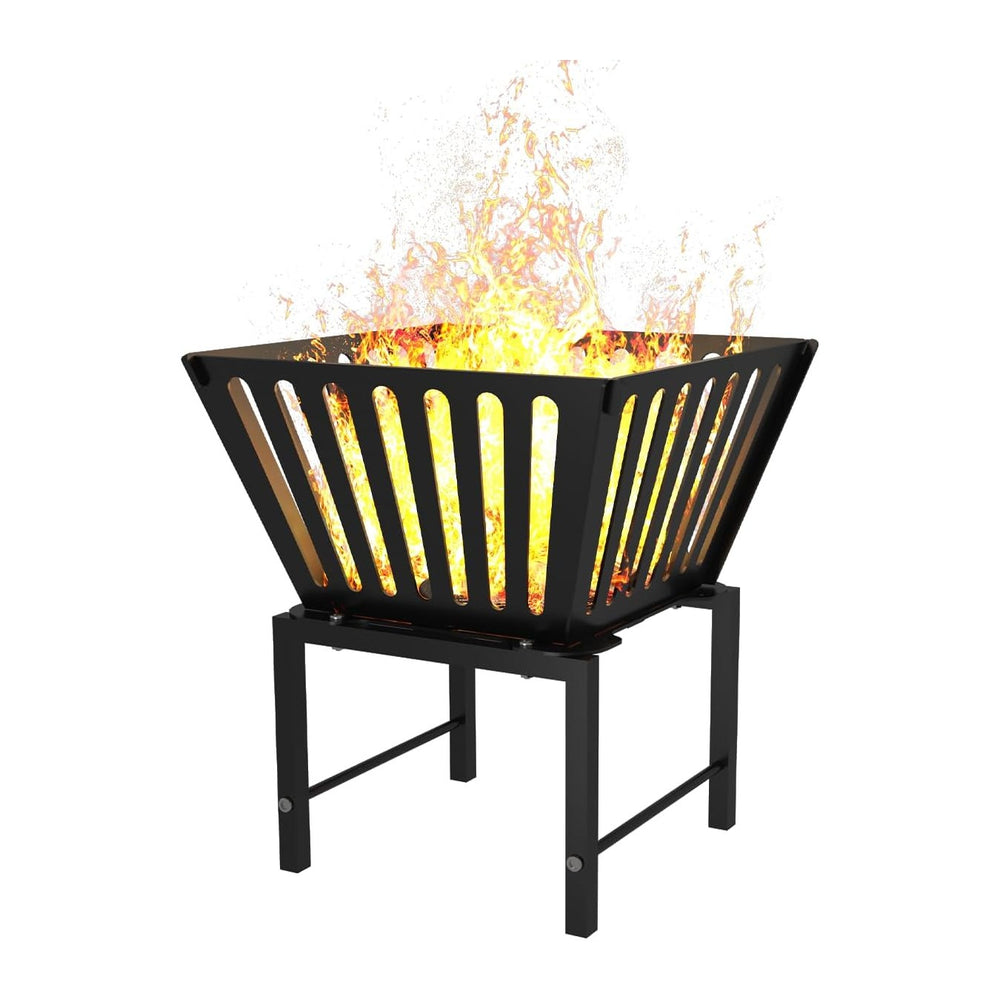 Mondazie 17’’ Portable Fire Pit with Storage Bag, Trapezoid Vertical Hollow