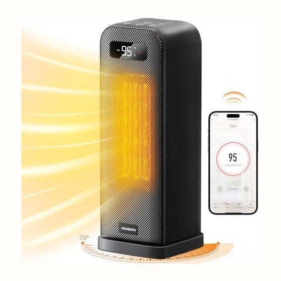 MORENTO Space Heaters for Indoor Use, Smart Space Heater, Wi-Fi & Voice C...