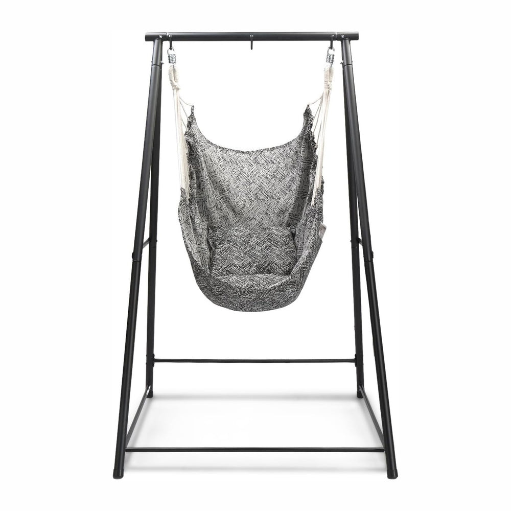 ONCLOUD Upgraded Hammock Chair with Stand for Outside, Heavy Duty Steel Hammo...