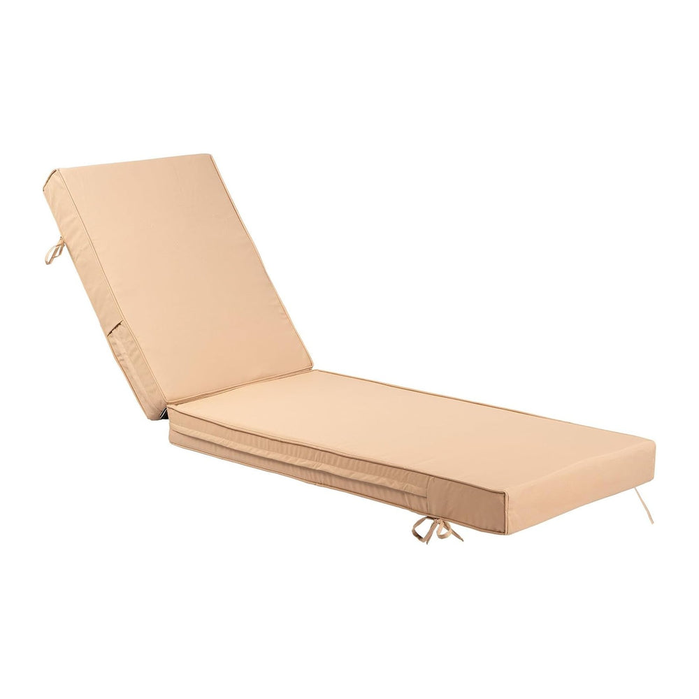 Outdoor Chaise Lounge Cushion, 4 Inch Thick Waterproof Fade Resistant Patio F...