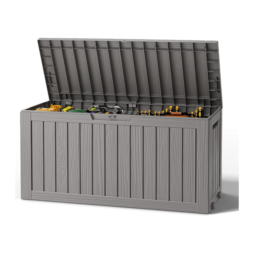 Outdoor Storage Box, Resin Deck Boxes Indoor and outdoor, Waterproof Storage ...