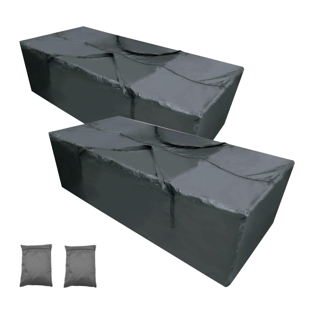 Outdoor Waterproof Patio Cushion Storage Bag 2 Pack, 68" Anti-UV Weather...