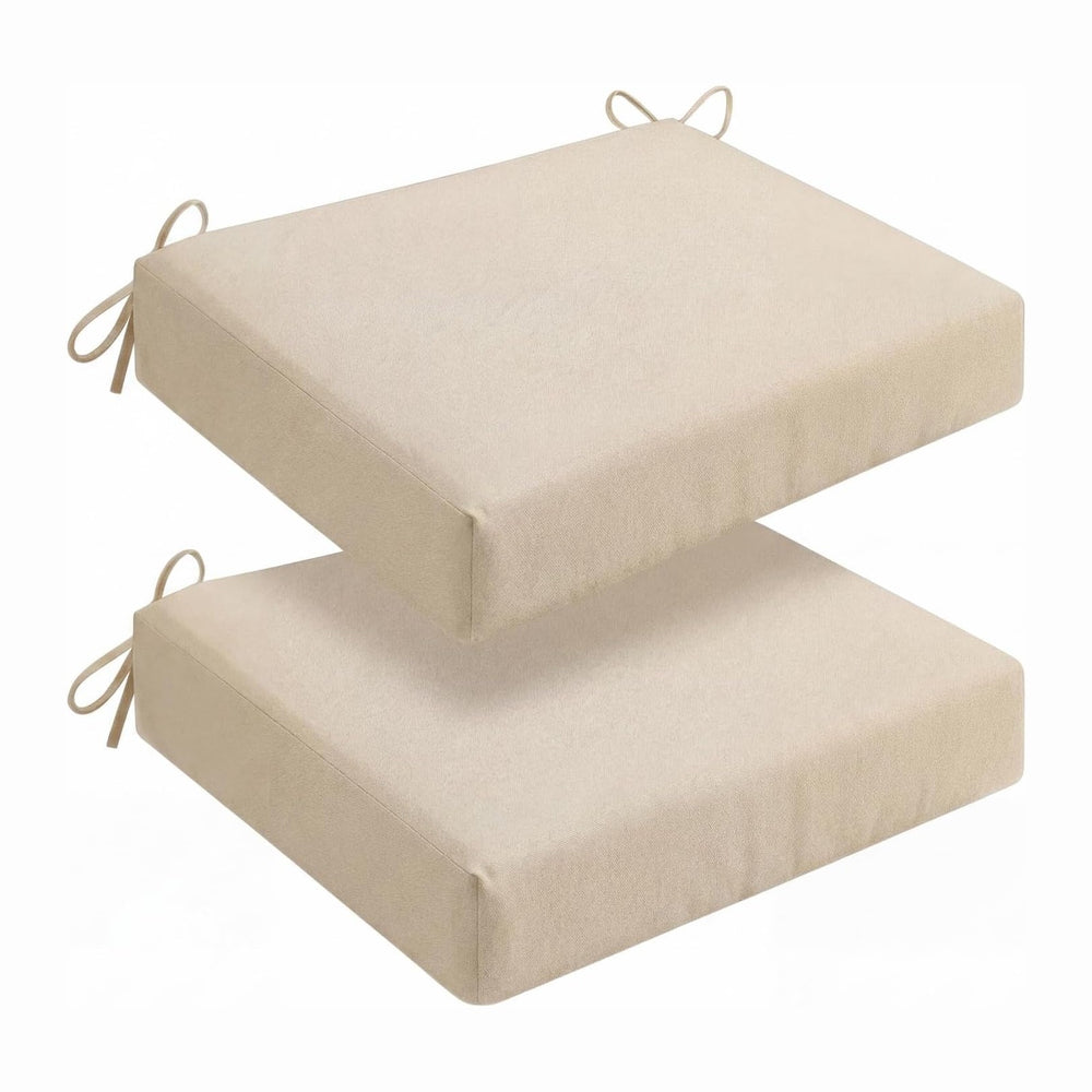 Patio Chair Cushions Set of 2 Sponge Filling Replacement Waterproof Patio Cus...