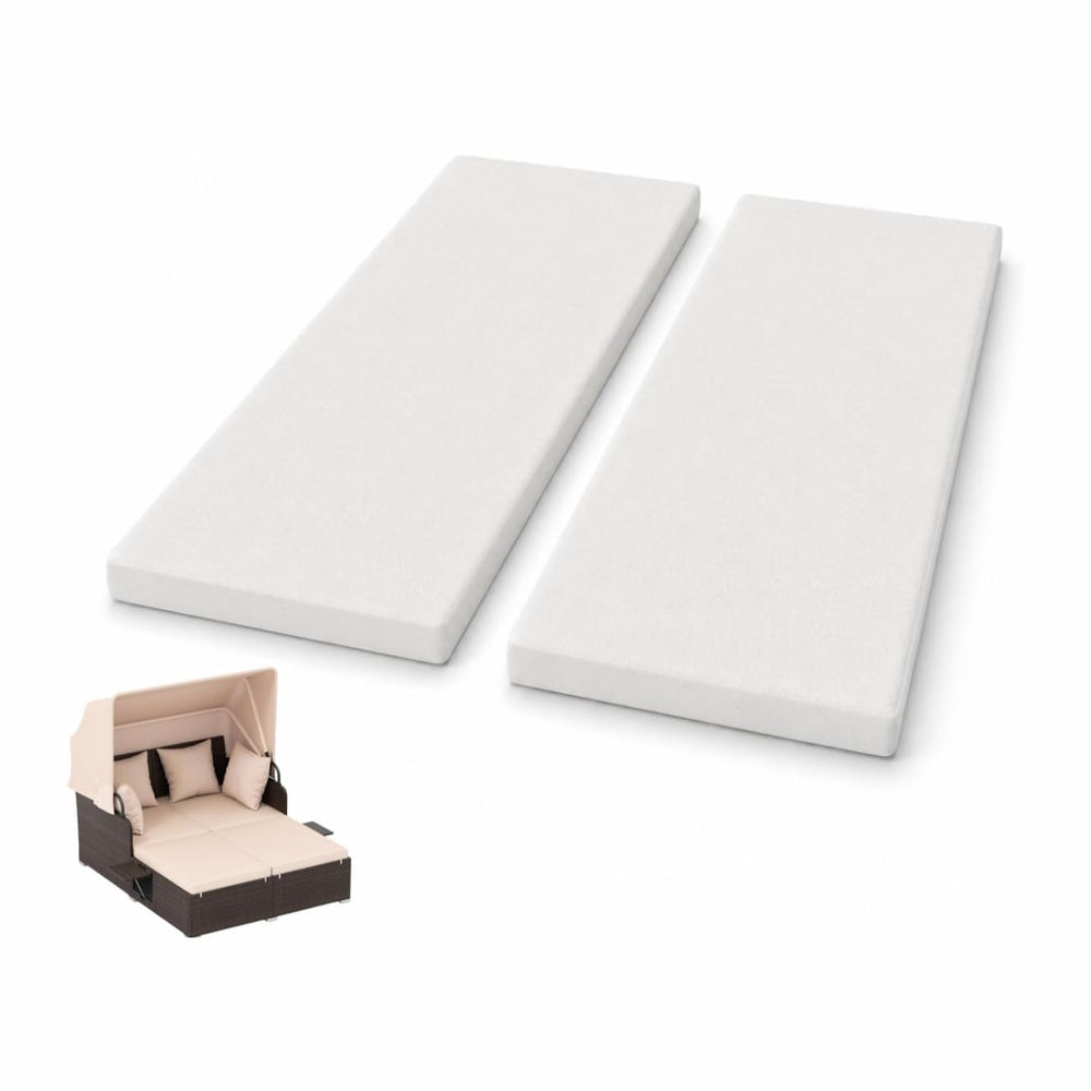 Patio Rattan Double Daybed Replacement Foam Cushion,58"x24"x2"...