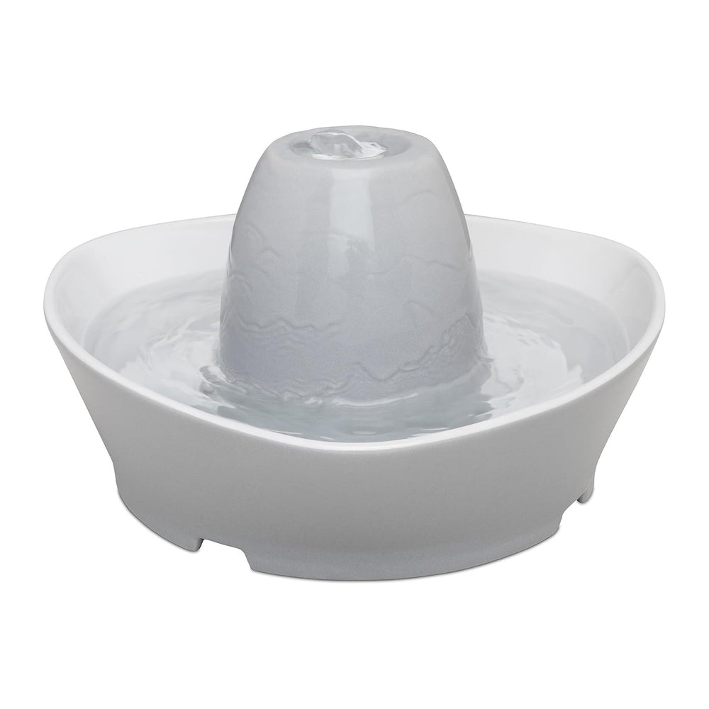PetSafe Ceramic Pet Fountain – for Cats and Small Dogs – 60 Oz Water Capacity...