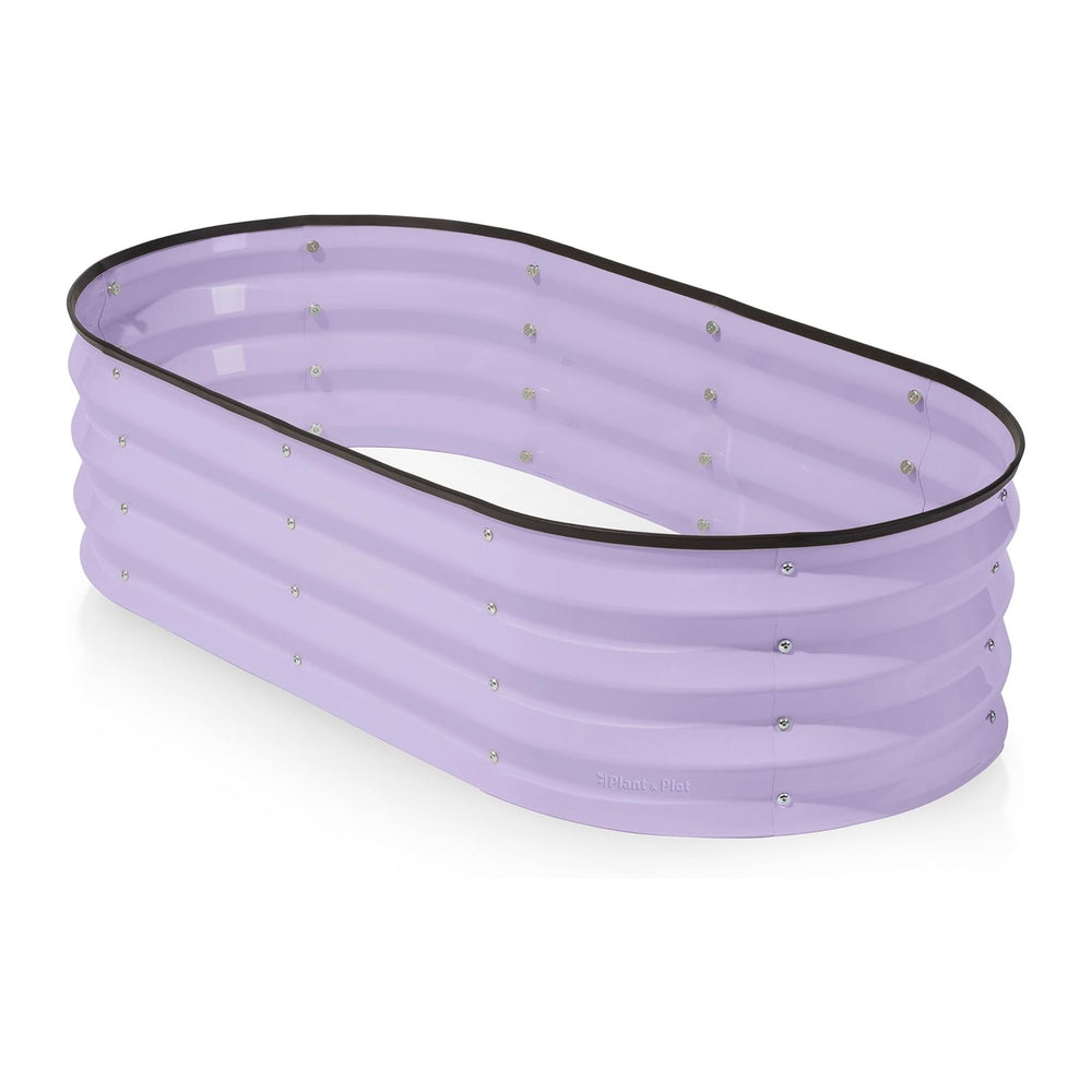 Plant & Plot Galvanized Raised Garden Beds Outdoor // 4×2×1 ft Planter Ra...