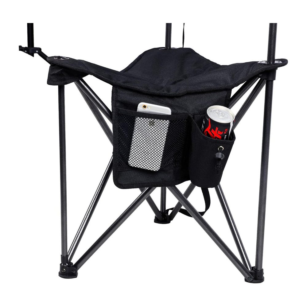 Portal Extra Large Quick Folding Tripod Stool with Backrest Fishing Camping C...