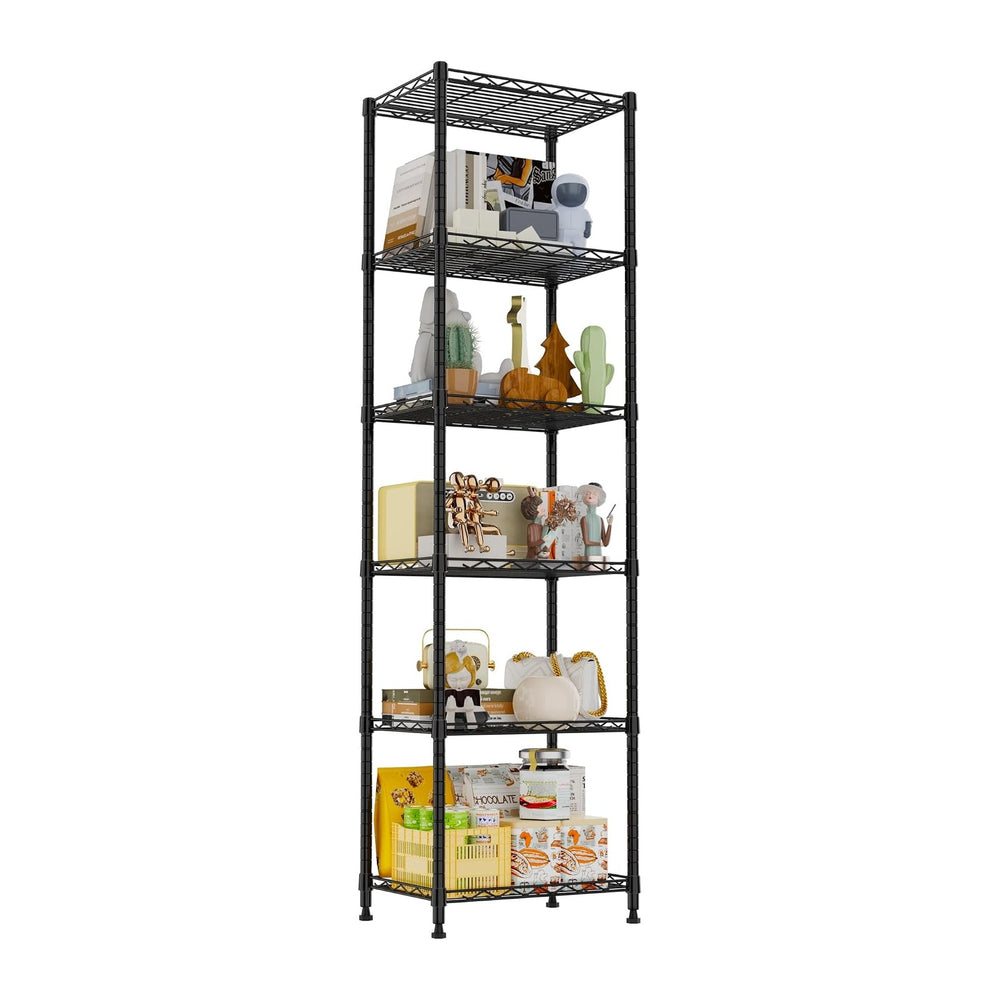REGILLER 6 Wire Shelving Steel Storage Rack Adjustable Unit Shelves for Laund...