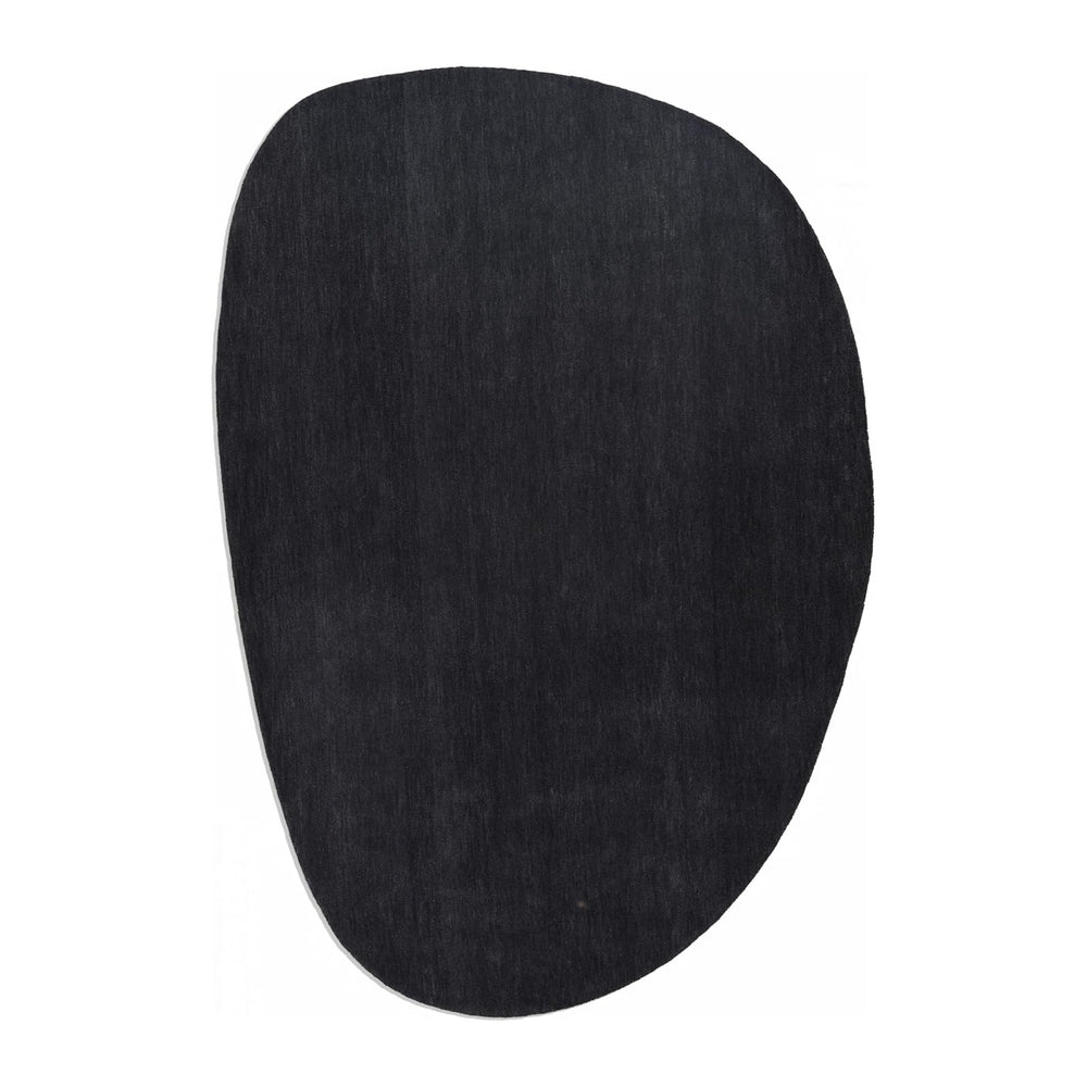 Restoration and Renovation Modern Oval Shape Wool Rug - Irregular Shaped with...