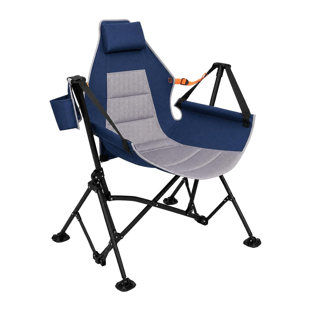 Romswi 1 Pcs Hammock Chair, Oversized Portable Folding Swinging Chair with Ad...