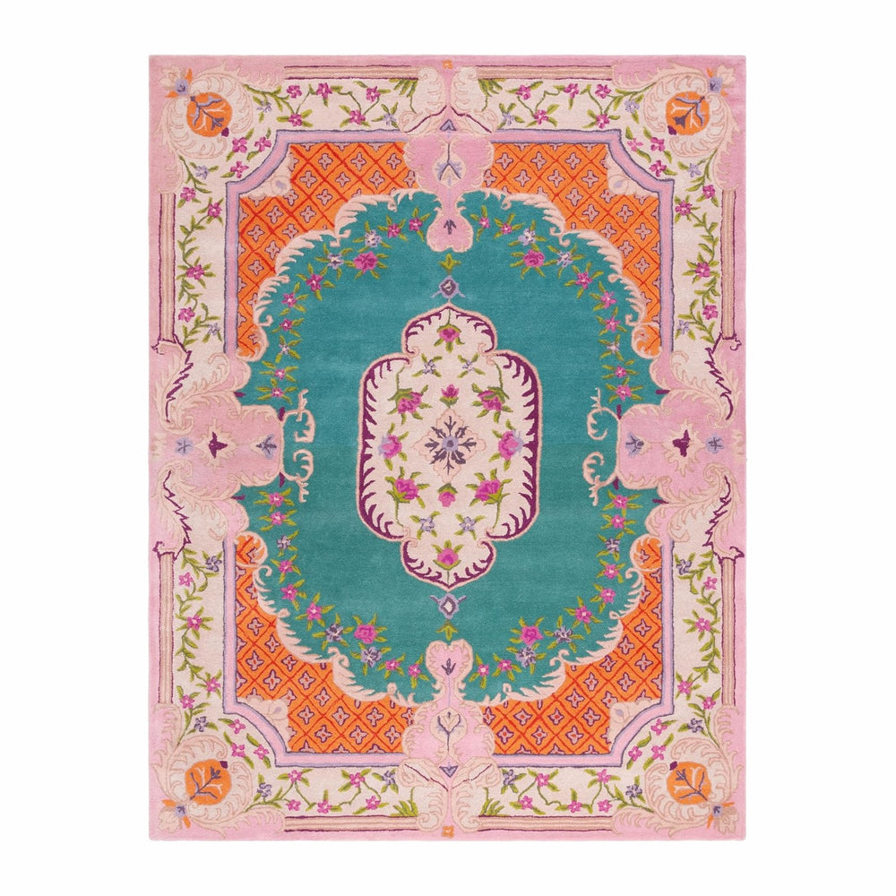 SAFAVIEH Bellagio Collection Area Rug - 10' x 14', Blue & Pink, H...