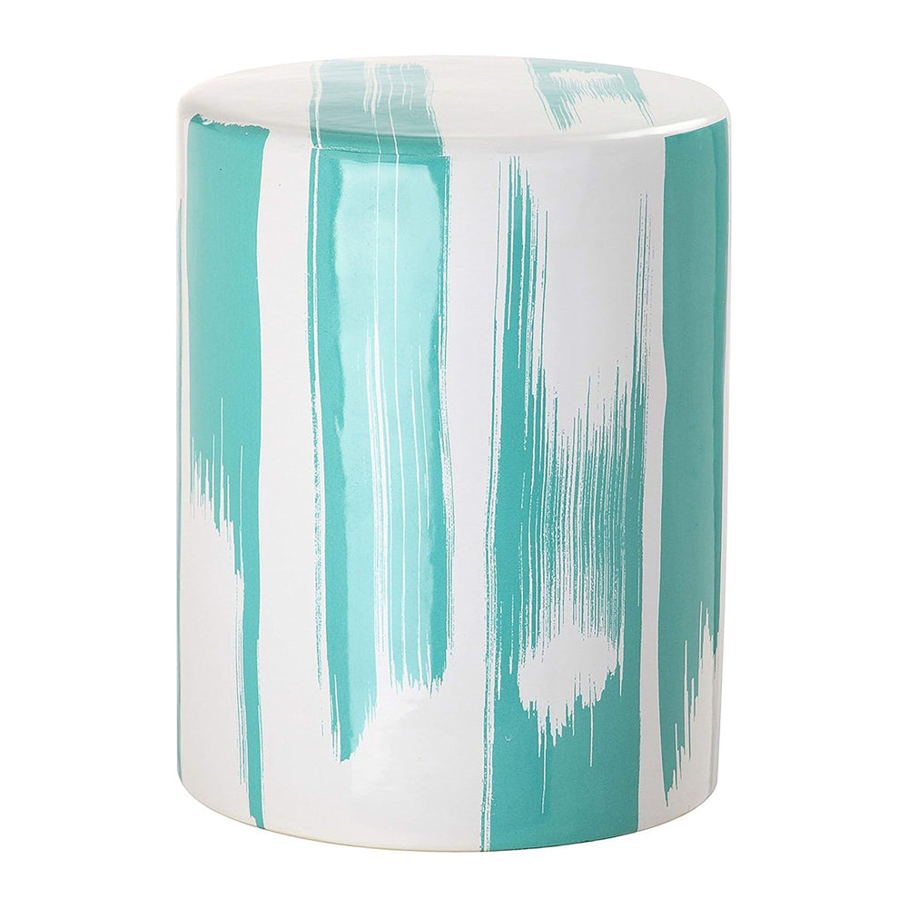 Safavieh Castle Gardens Collection Glazed Ceramic Black Talon Garden Stool