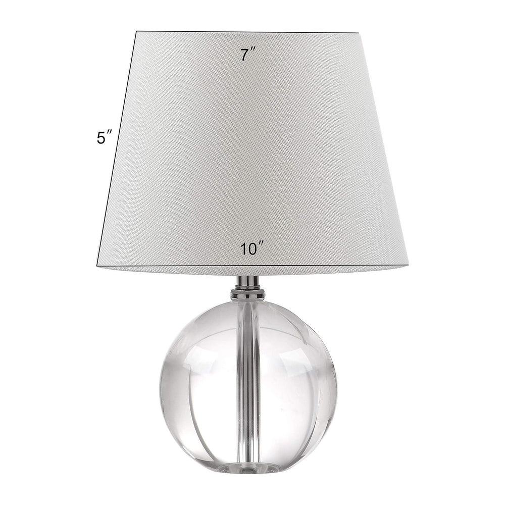 SAFAVIEH Lighting Collection Mable Modern Glam Clear Crystal 14-inch Bedroom ...